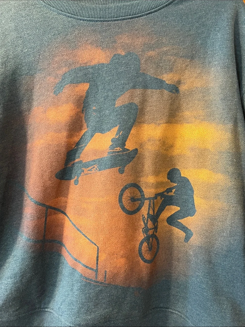 Carter's Blue Skate & BMX Sunset Graphic Sweatshirt